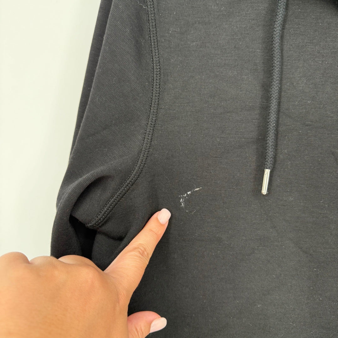American Eagle Outfitters Mens Full Zip Hoodie Black Gray S Small
