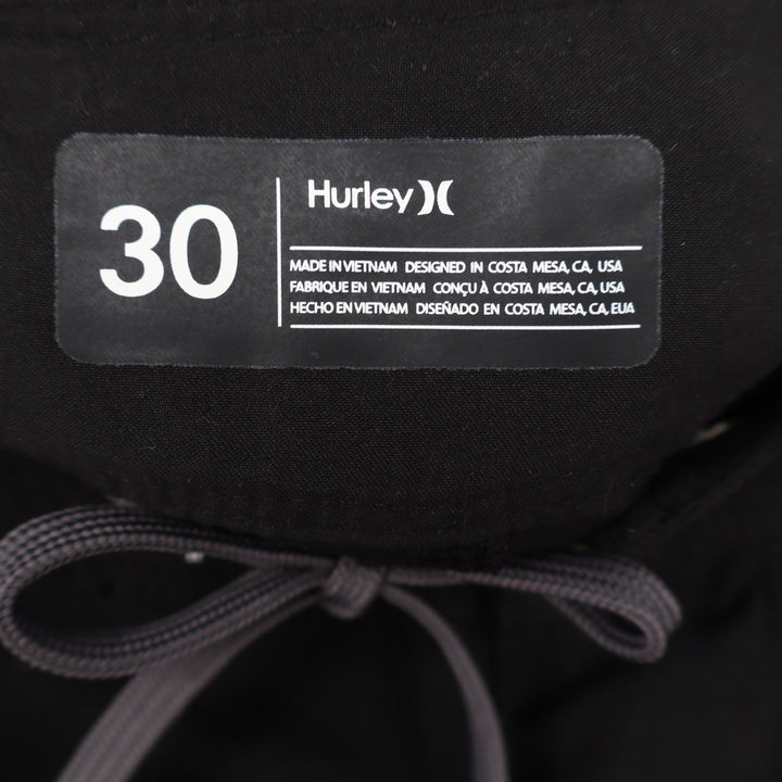Hurley Mens One and Only Solid 20" Board Shorts Black Size 30