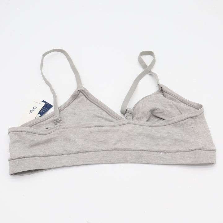 GapBody Bralette Womens L Breathe Light Heather Gray Adjustable Straps NEW