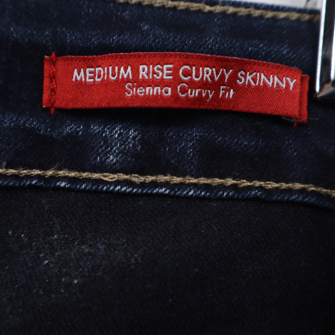 Guess Los Angeles Sienna Curvy Skinny Jeans Dark Wash Medium Rise Size 26
