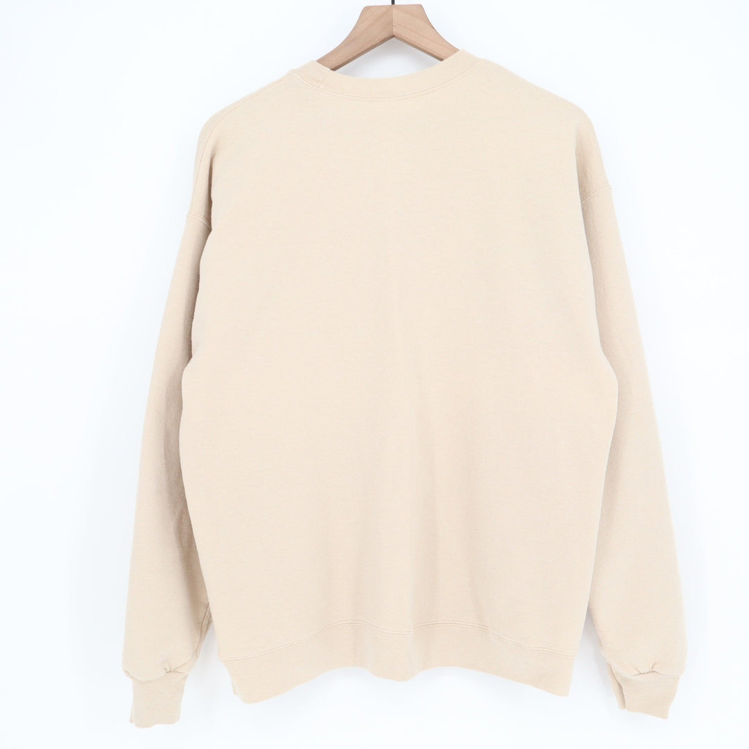 I'm Having A Menty B Embroidered Crewneck Sweatshirt Beige Large
