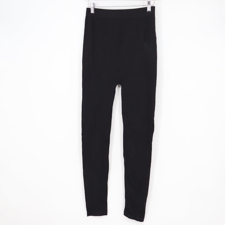 Feathers Maternity Black Full Length High Stretch Leggings OS One Size