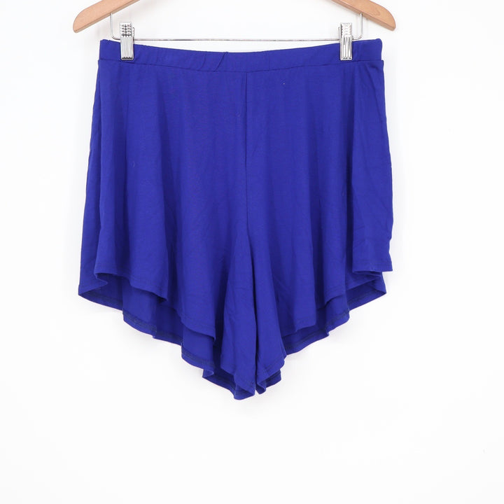 FP Beach Free People Royal Blue Tiered Ruffle Top and Shorts Set Size M