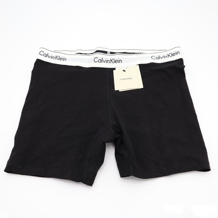 Calvin Klein Boxer Briefs Mens Large Black Cotton Stretch Signature Waistband