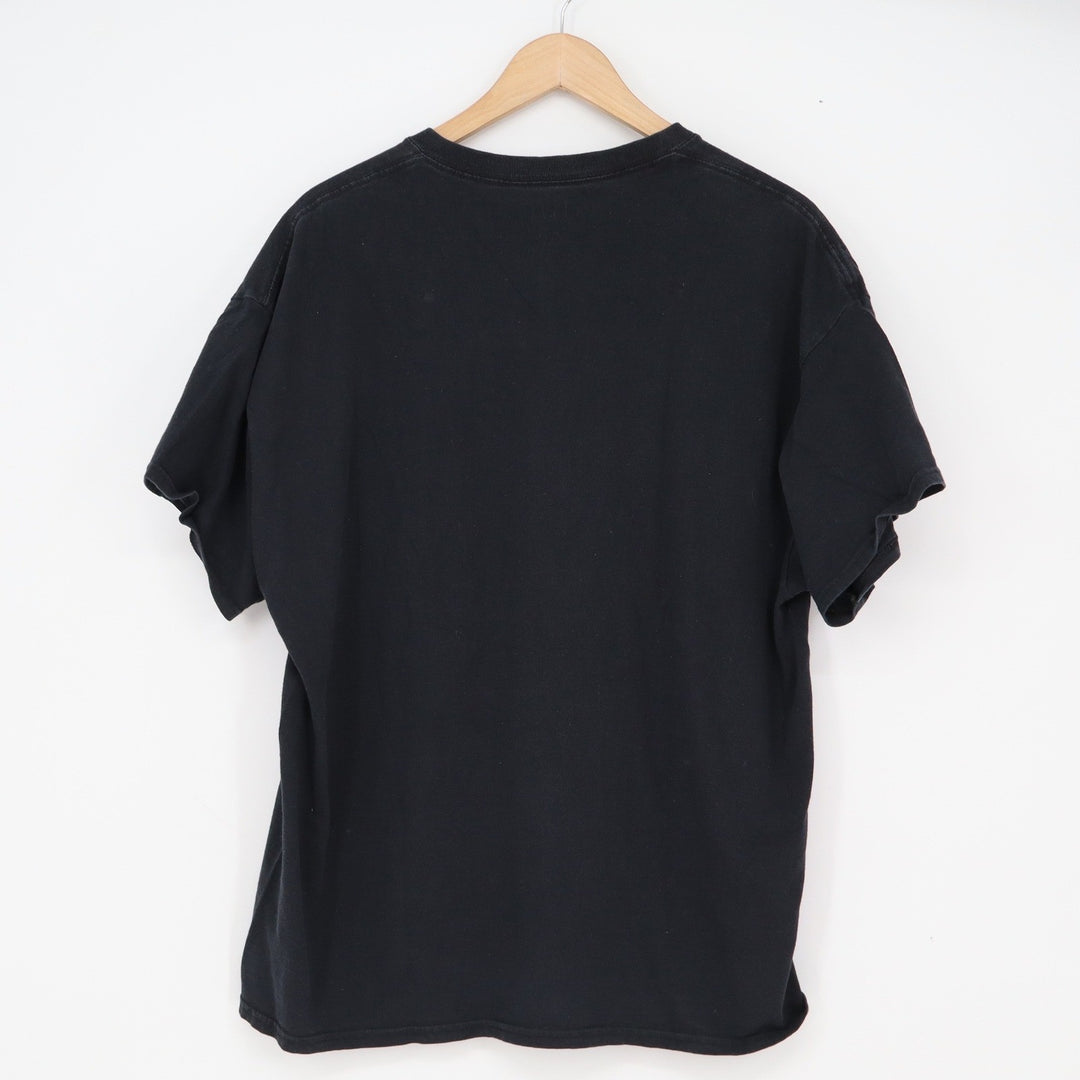 Gildan T-Shirt Mens XL Heavy Cotton Black Short Sleeve Basic Excellent