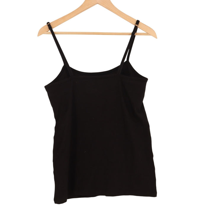 Charter Club Intimates Cami Top Womens M Black Cotton Stretch Spaghetti Strap