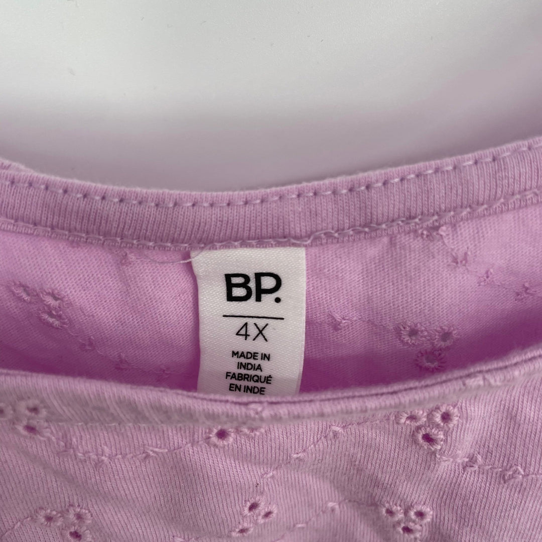 BP. Plus Size 4X Lavender Eyelet Smocked Crop Tank Top