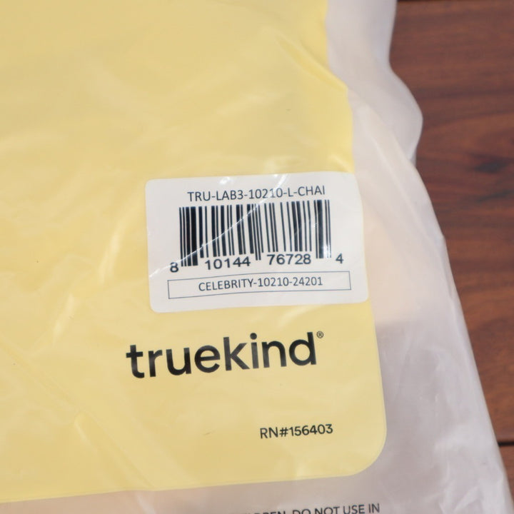 Truekind Supportive Comfort Wireless Shaping Bra Beige Large Seamless Stretch