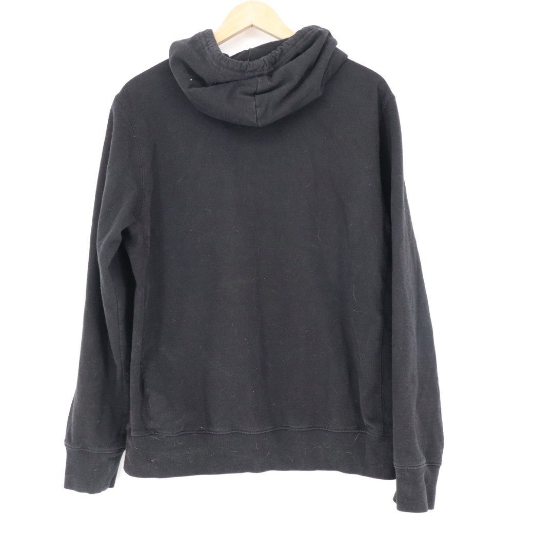 The North Face Hoodie Mens Medium Black Cotton Long Sleeve Kangaroo Pockets