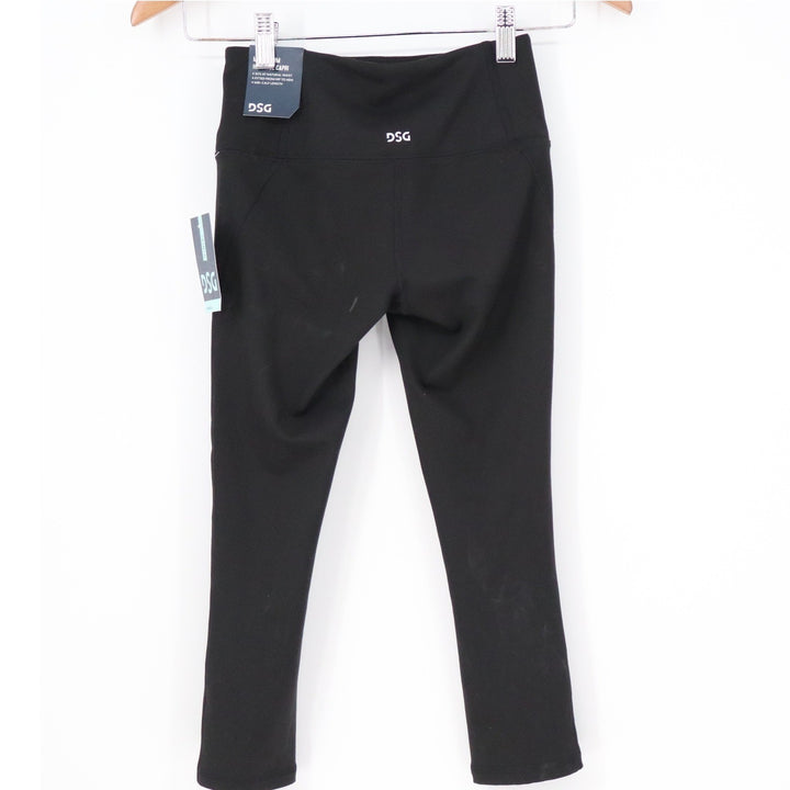 DSG Womens Momentum Capri Leggings Pure Black Size 2XS