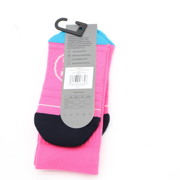 G/FORE Ladies Pray For Birdies Crew Socks Knockout Pink XS/S