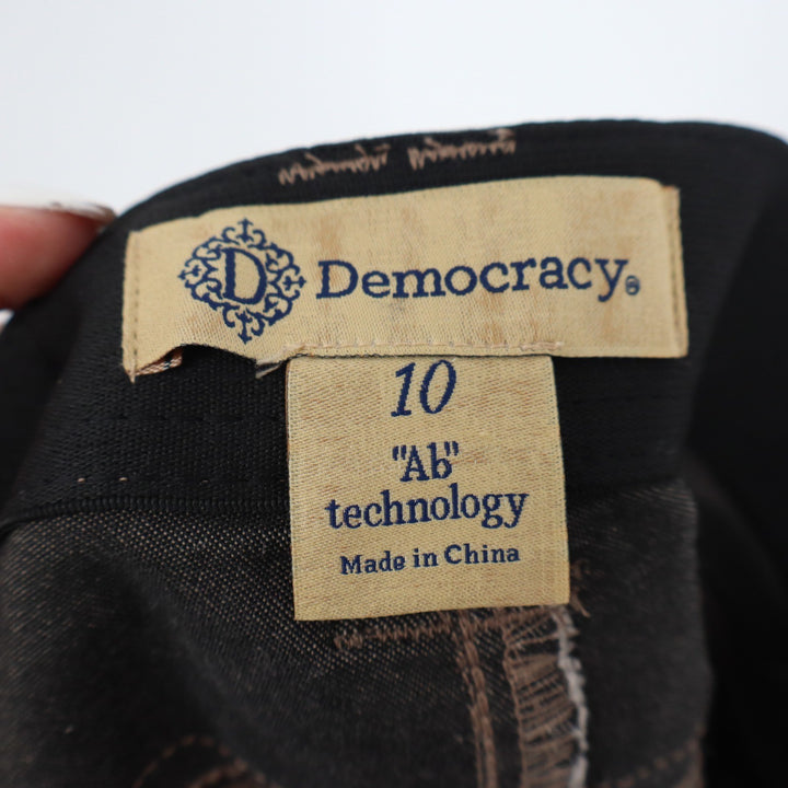 Democracy Ab technology Skinny Pants Taupe Brown Size 10 Stretch