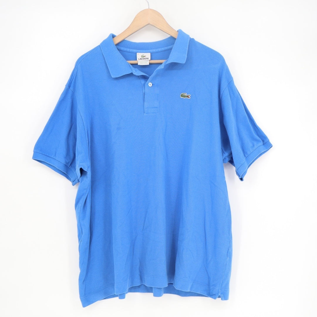 Lacoste Polo Shirt Mens 8  Blue Cotton Classic Fit Golf Performance Short Sleeve