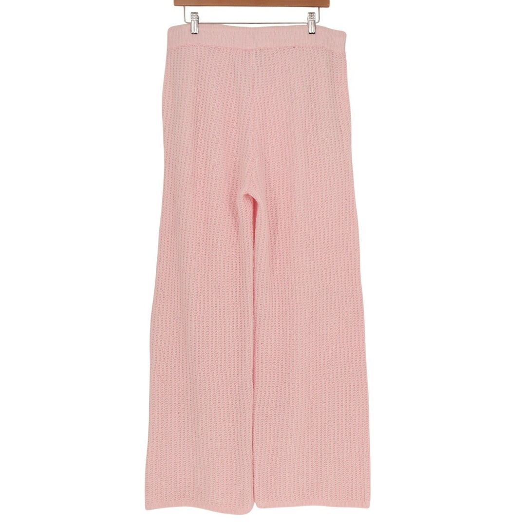 State of Day Intimates Pajama Pants Women Medium Baby Pink Waffle Knit Sleepwear