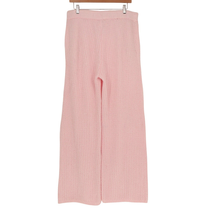 State of Day Intimates Pajama Pants Women Medium Baby Pink Waffle Knit Sleepwear