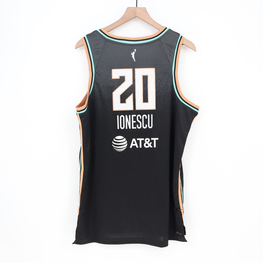 Nike New York Liberty Sabrina Ionescu 20 Explorer Edition Jersey Womens L Black