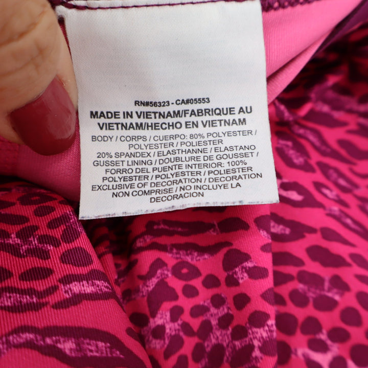 Nike Shorts Womens S Pro 3" Compression Pink Animal Print Excellent