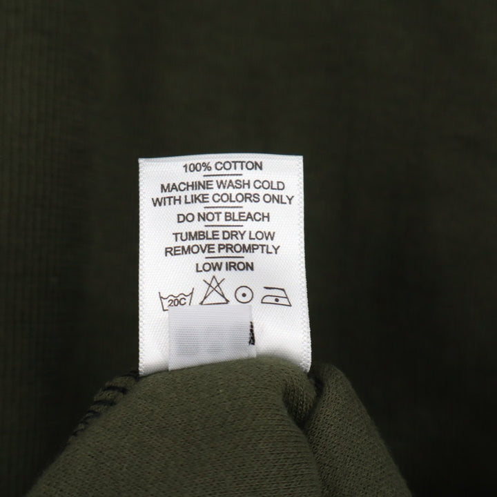 American Giant French Rib T-Shirt Mens M Olive Black Colorblock Raglan Sleeve