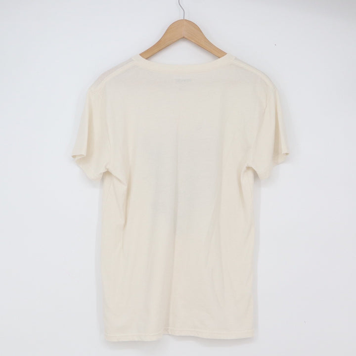 Wrangler Graphic Tee Womens S Short Sleeve Cream Bull Skull Rose Excellent