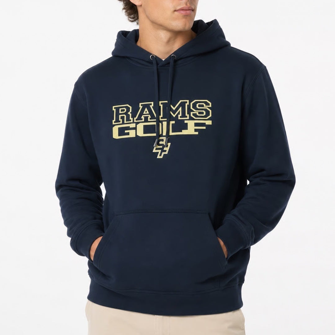 BSN Sports CCSF Rams Golf Hoodie Mens Large Navy Blue Performance Sweatshirt