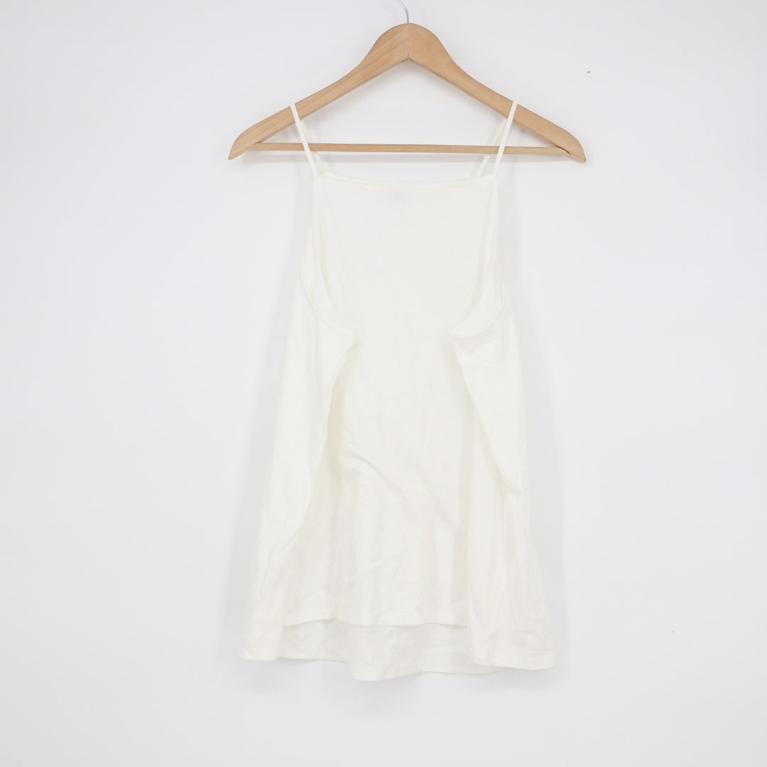 Old Navy Womens Large White High Neck Spaghetti Strap Cami Tank Top