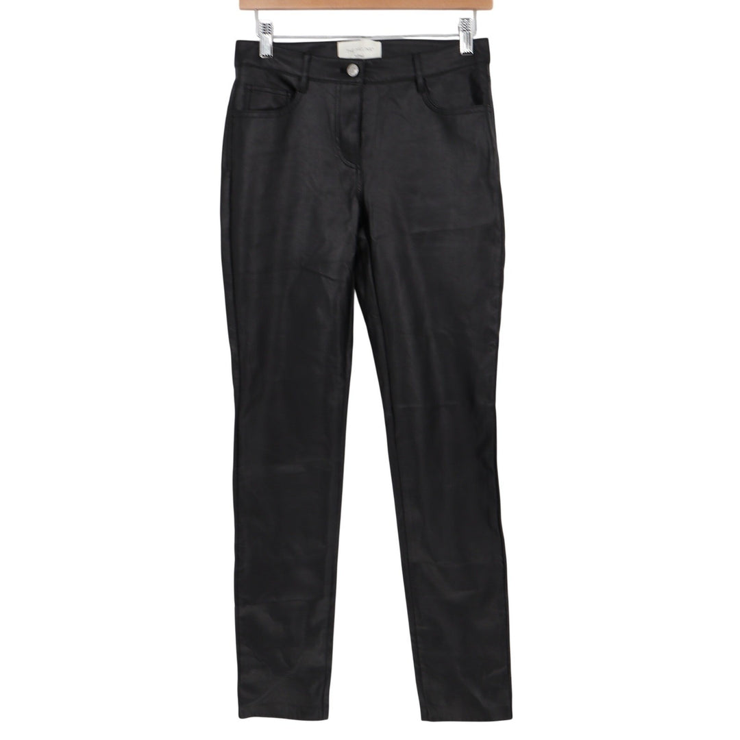Wilfred The Melina Pant Aritzia Black Vegan Leather Slim High Rise Size 4