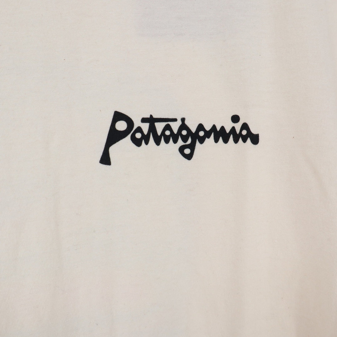Patagonia T-Shirt Mens XXL Aquatic Action Organic Undyed Natural Graphic NEW