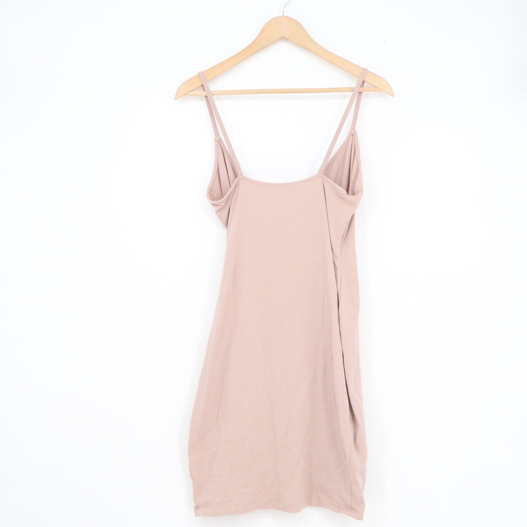 Charlotte Russe Mauve Pink Ruched Wrap Front Mini Dress Size M