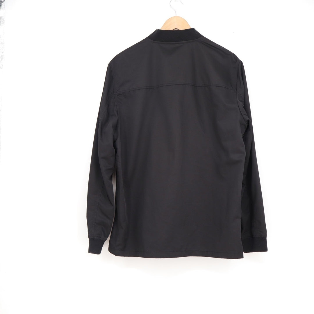 Kenneth Cole New York Mens Black Quarter Zip Pullover Jacket Side Zip Size M