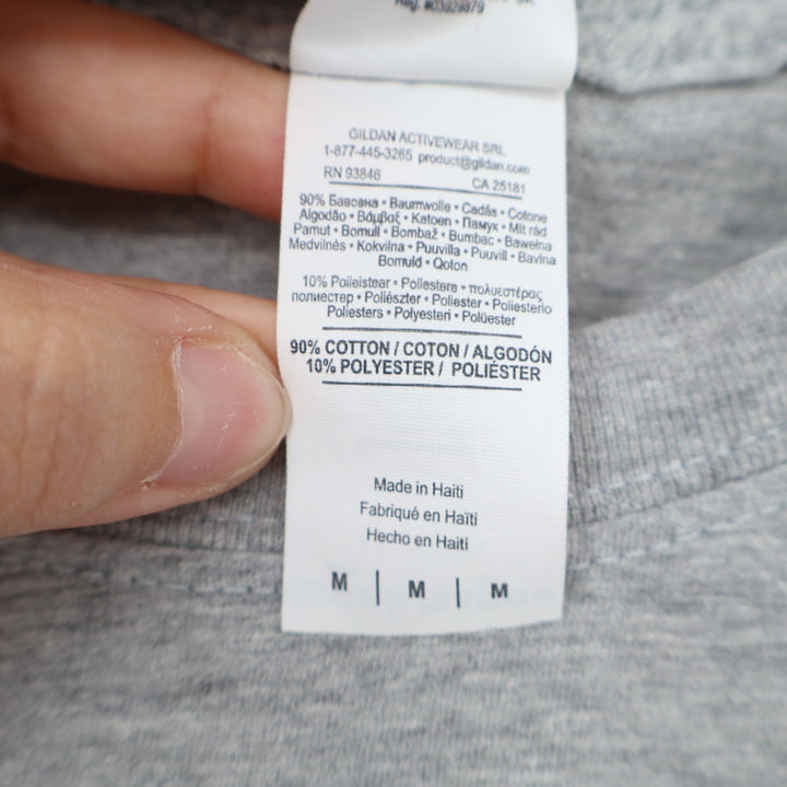 Gildan T Shirt Womens M Heather Gray Talk To Me Goose Graphic Cotton Crew Neck