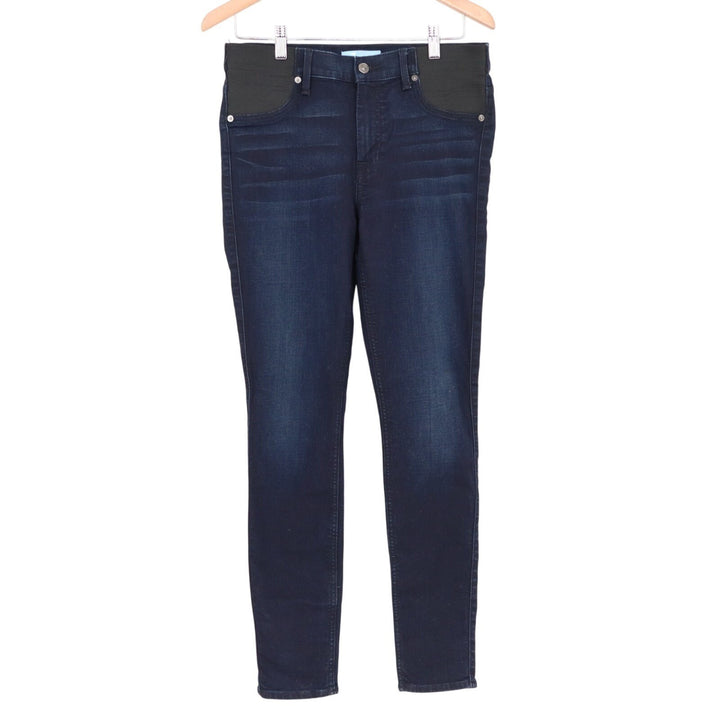 7 For All Mankind B(air) Skinny Jeans Womens 27 Blue Dark Wash Denim Whiskered