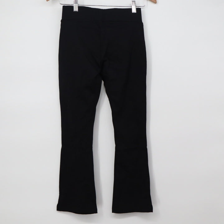 American Giant Ponte Kick Flared Pants Womens 0 Black Stretch Cropped Streetwear