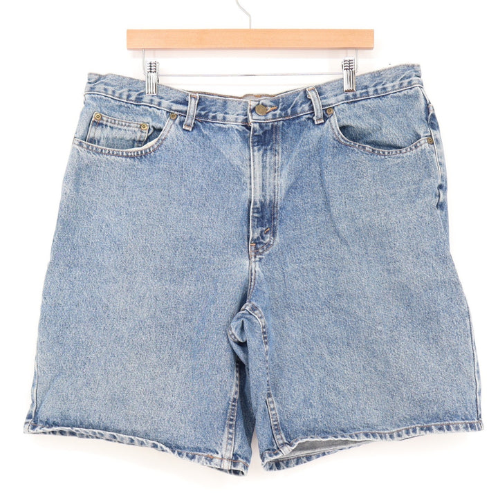 Eddie Bauer Mens Blue Denim Shorts Size 40 Relaxed Fit 100% Cotton Medium Wash