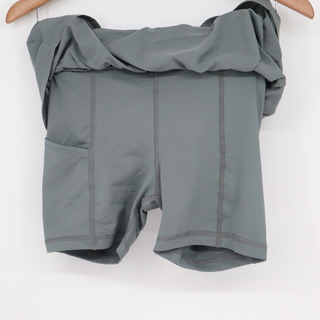Nike One Dri-FIT Girls Training Skort Smoke Grey Size L