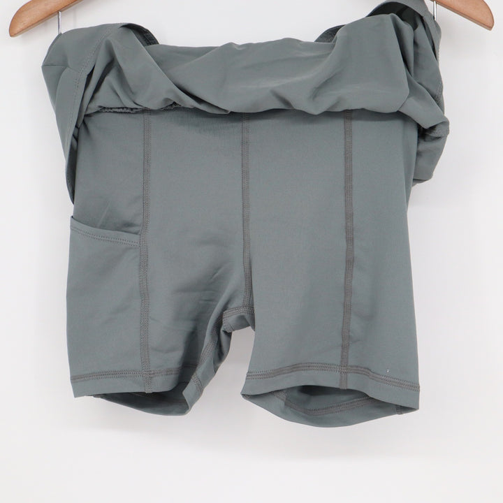 Nike One Dri-FIT Girls Training Skort Smoke Grey Size L