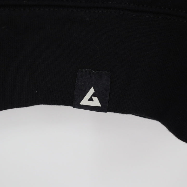 American Giant Jacket Mens Medium Black Cotton Pockets Full Zip Logo Ribbed Hem