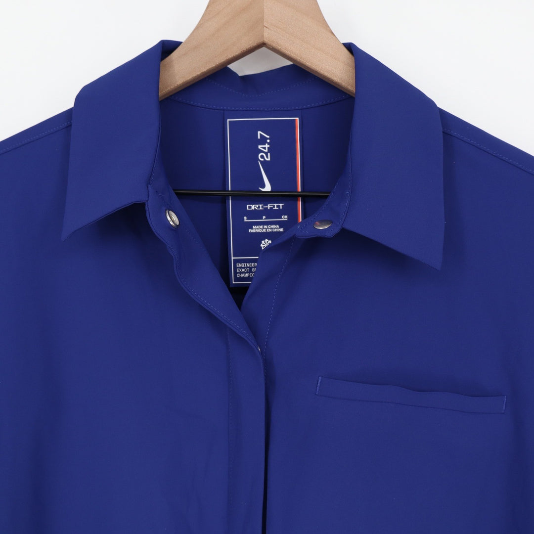 Nike 24.7 Womens Dri-FIT Long Sleeve Training Shirt Blue Small