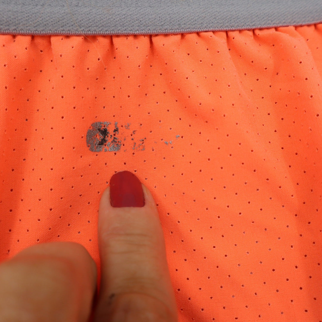 RBX Running Shorts Womens Small CR556 Neon Orange Grey 2-in-1 Athletic Good