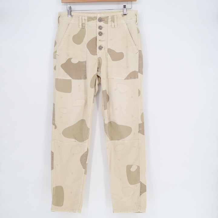 Anthropologie Wanderer Utility Pants Women 27 Multi Camo Cotton Stretch Mid Rise