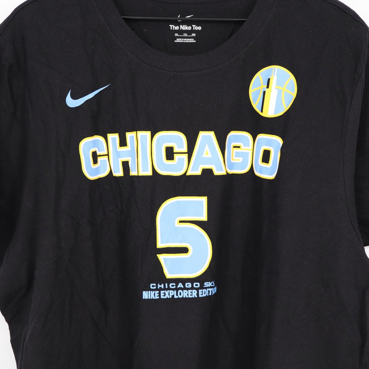 Nike Chicago Sky Angel Reese 5 Explorer Edition Black T-Shirt XXL NEW