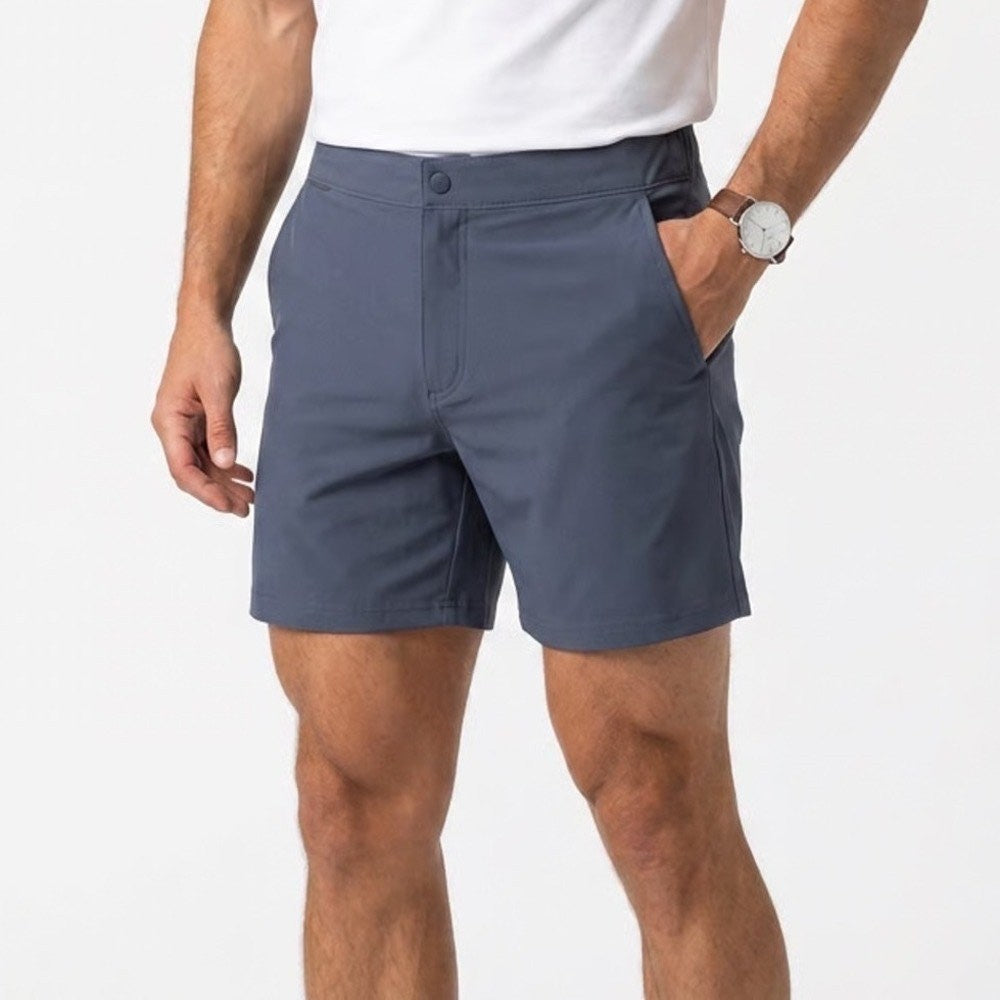 VRST Mens Resort Short Indigo Blue Relaxed Fit Stretch UV Protection S