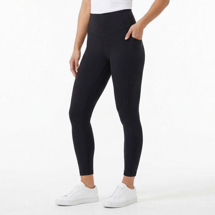 Aerie Chill Play Move Leggings Womens M Long Black Stretch High Rise Skinny Leg