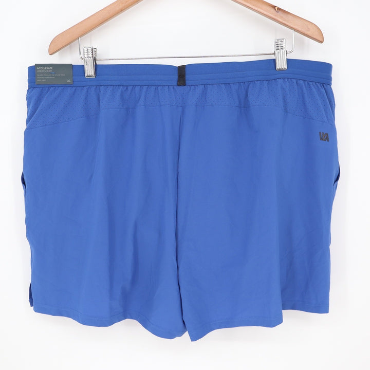 VRST Mens 5" Accelerate Running Shorts Bright Blue Boxer Brief Lined XXL NEW