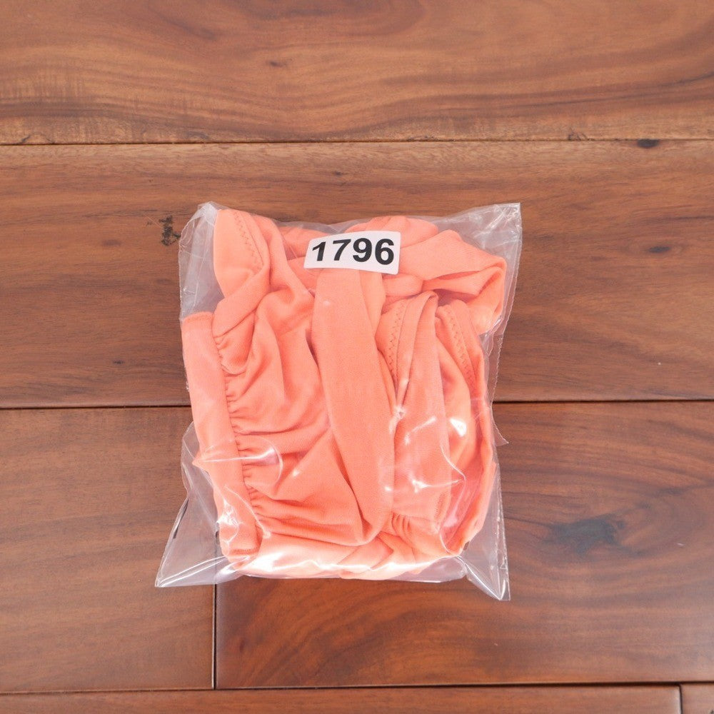 ASOS DESIGN Orange Bandeau Bikini Top Bow Detail Swimwear Size US 2