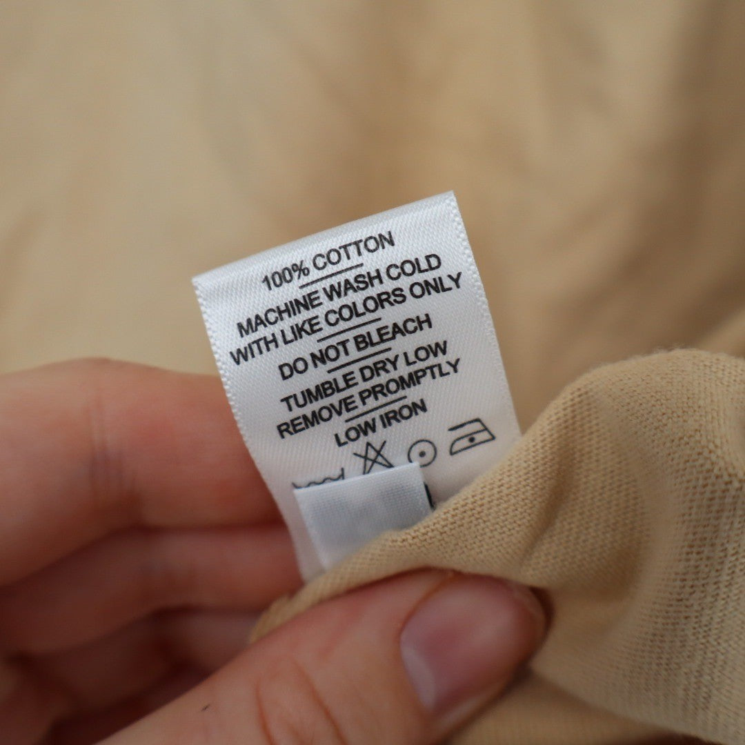 American Giant Men's Classic Cotton Pocket T Shirt Tan Khaki Size S