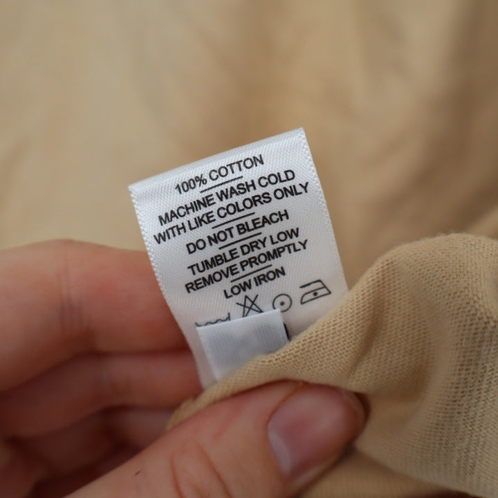American Giant Men's Classic Cotton Pocket T Shirt Tan Khaki Size S