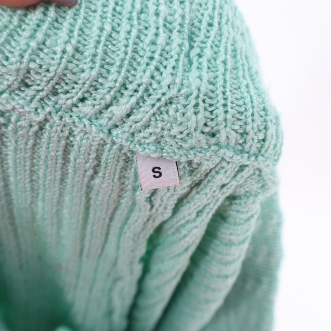 Shorts Womens Small Mint Green Ribbed Knit High Rise Pull On Elastic Waist
