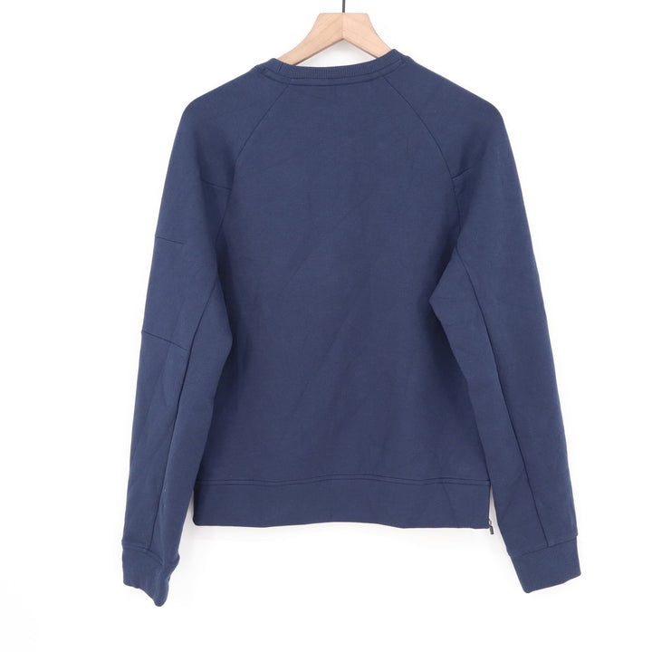 DSG Mens XS Navy Blue Crewneck Sweatshirt Side Zippers Sleeve Pocket