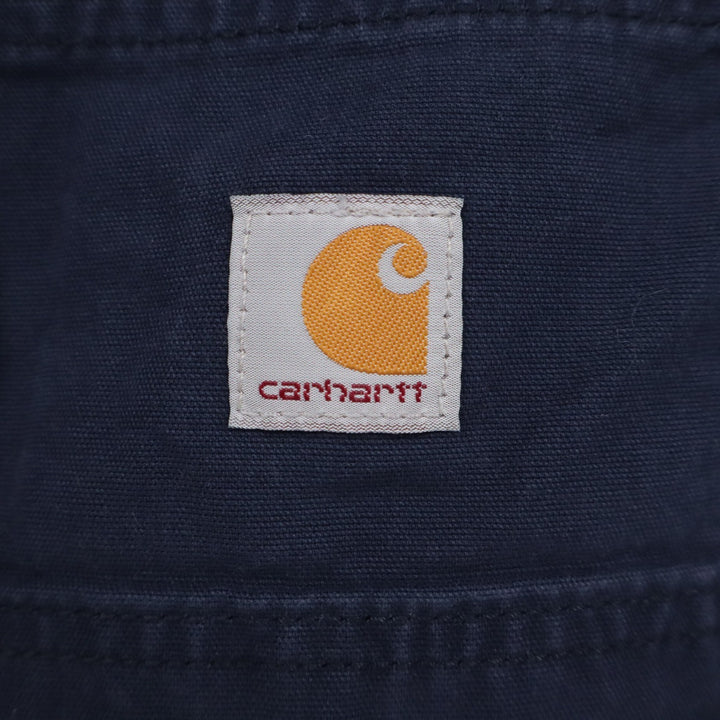 Carhartt Relaxed Fit Canvas Work Pants Navy Blue 102291-412 Mens 34x34 Utility