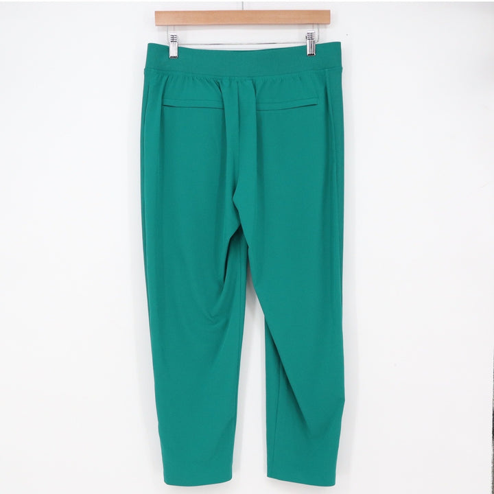 Athleta Pants Womens 8P Brooklyn Ankle Green Stretch Tapered Slit Excellent